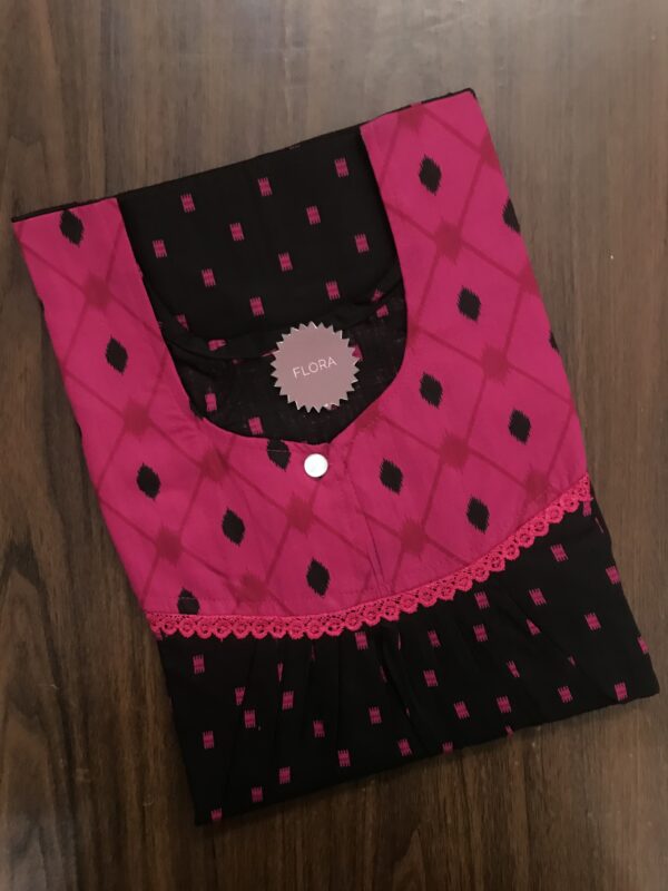 FRONT PLEATED LACE NIGHTY