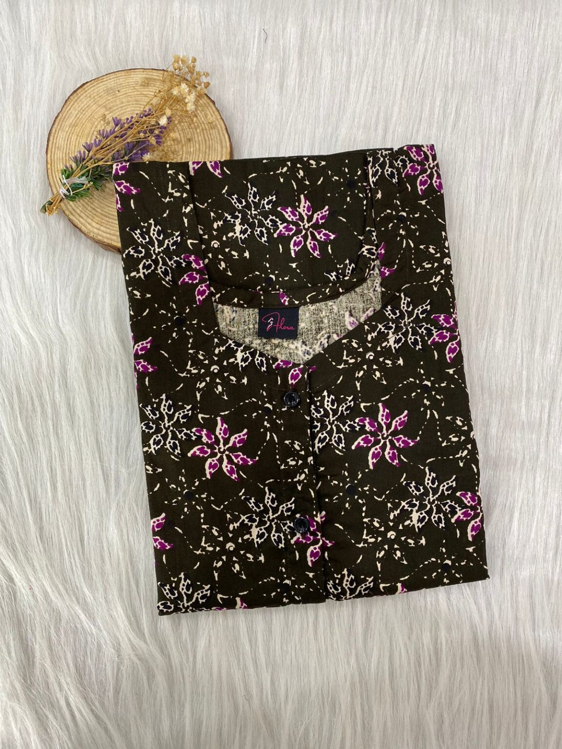 Full Open Button Nighty