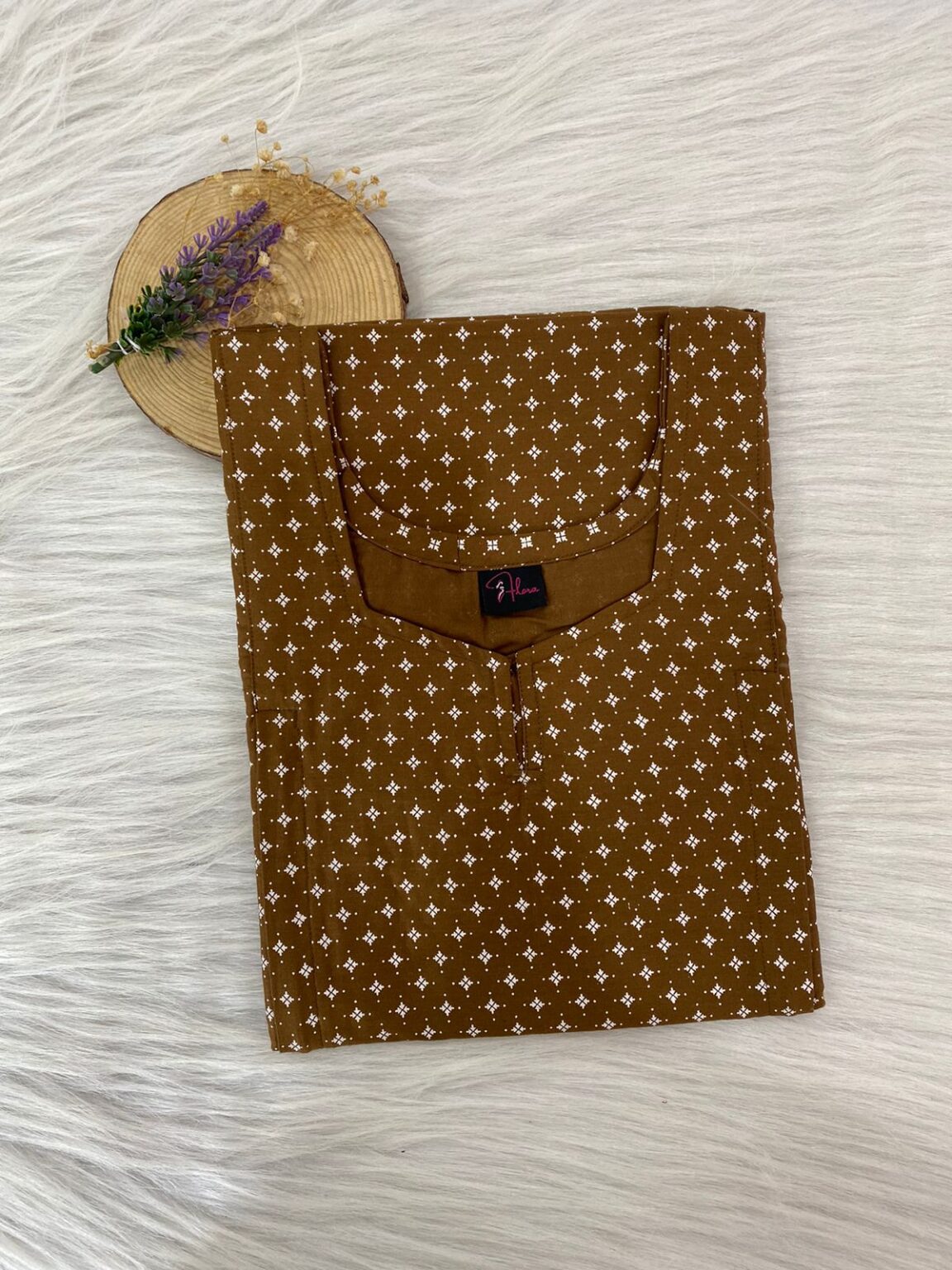 PURE COTTON BOTH SIDE VERTICAL ZIP FEEDING NIGHTY