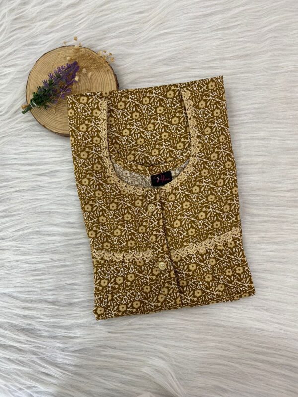 DOUBLE LACE WITH OPENABLE BUTTON NIGHTY