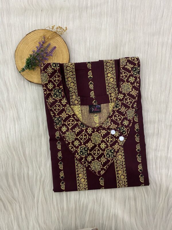 V-Neck Side Button Nighty