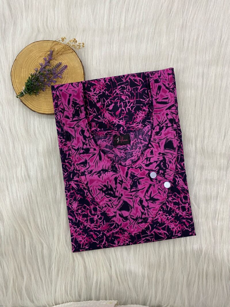 V-Neck Side Button Nighty