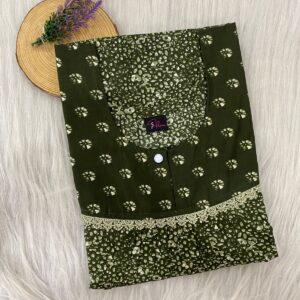 FRONT PLEATED LACE NIGHTY