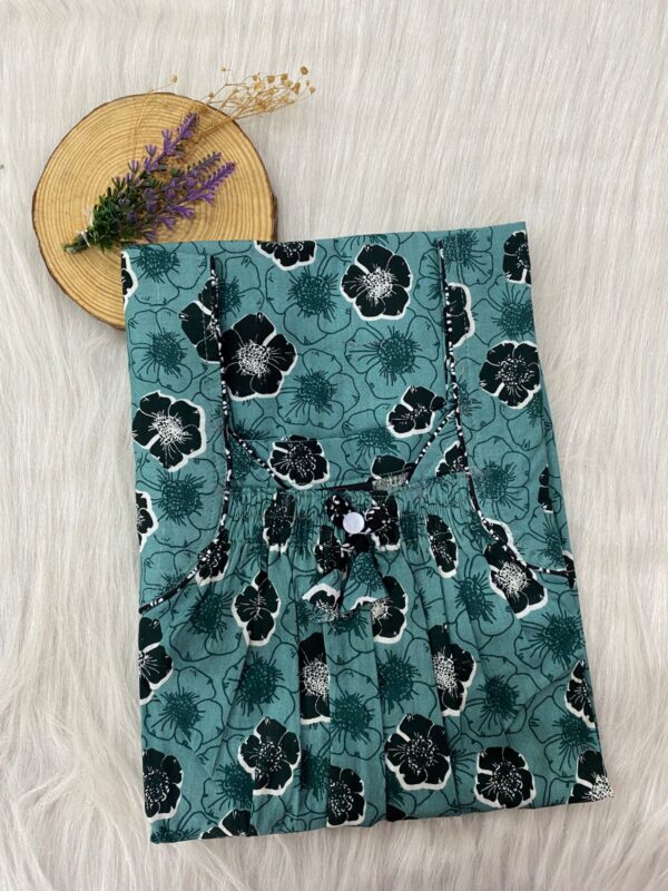Front Elastic Pleated Nighty
