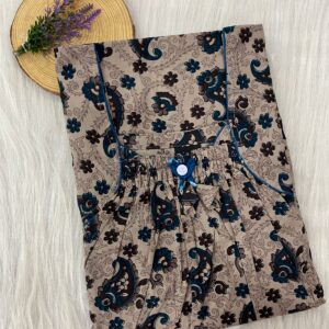Front Elastic Pleated Nighty