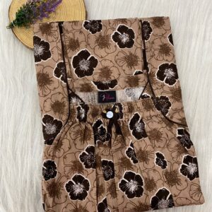 Front Elastic Pleated Nighty