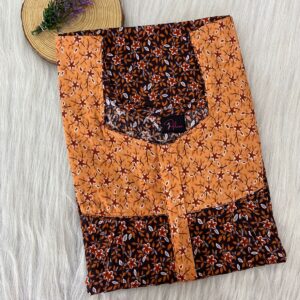 Cotton Feeding Nighty With Two Side Vertical Zip and Single Centre Zip