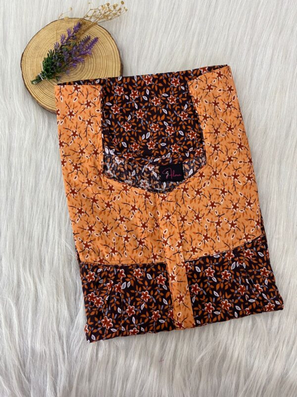 Cotton Feeding Nighty With Two Side Vertical Zip and Single Centre Zip