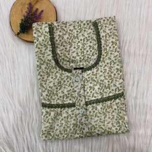 DOUBLE LACE WITH OPENABLE BUTTON NIGHTY