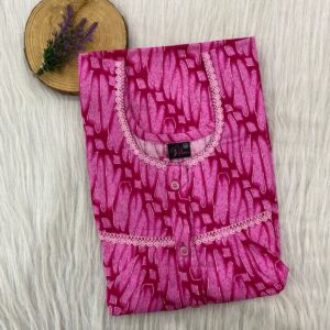 DOUBLE LACE WITH OPENABLE BUTTON NIGHTY