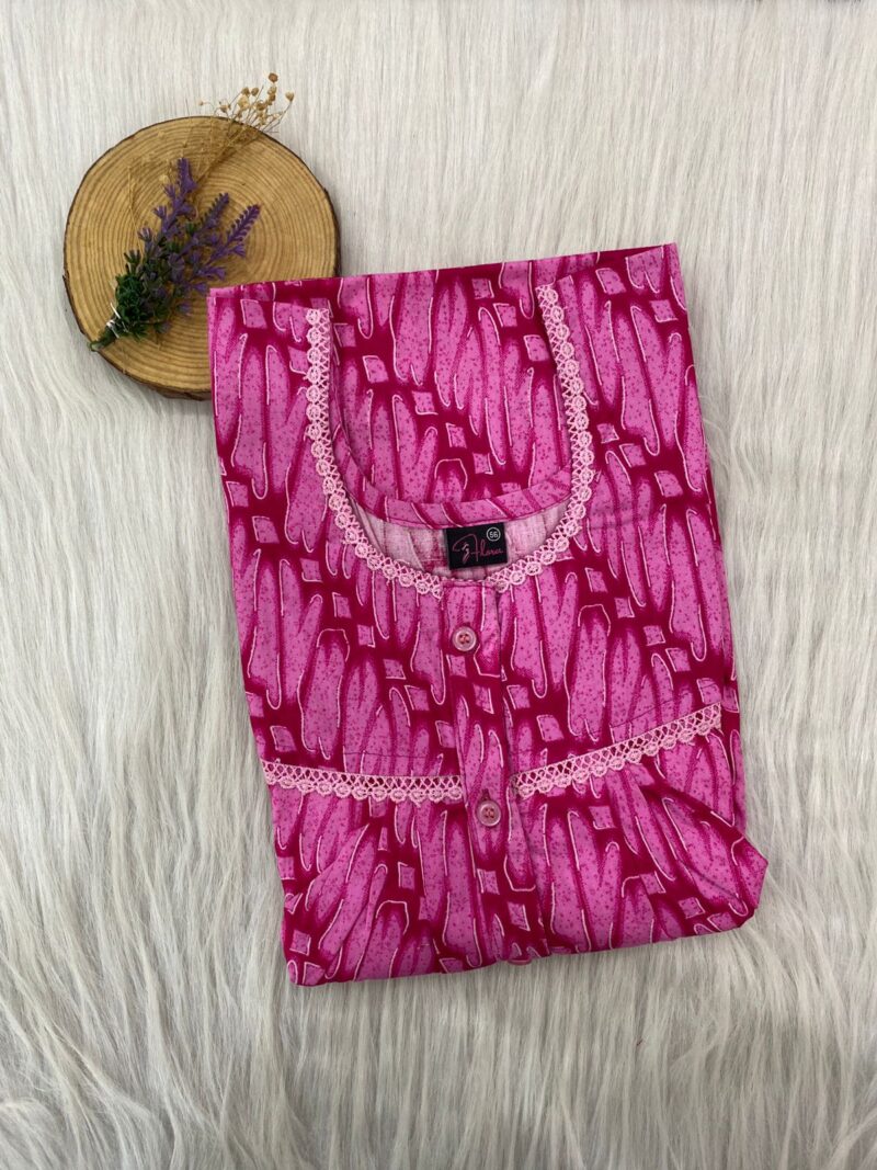 DOUBLE LACE WITH OPENABLE BUTTON NIGHTY