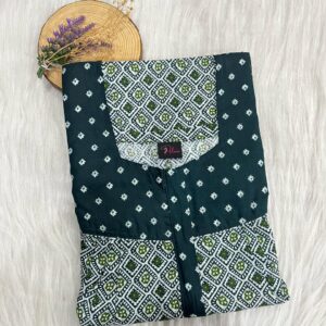 Mix N Match Square Neck Pleated Nighty