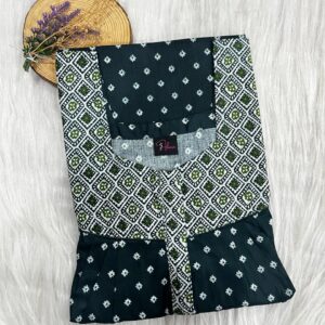 Mix N Match Square Neck Pleated Nighty