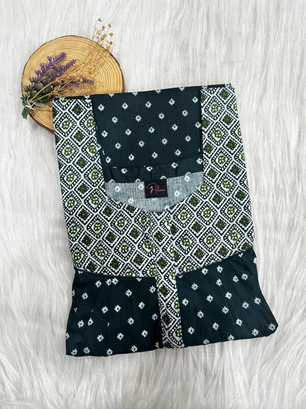 Mix N Match Square Neck Pleated Nighty