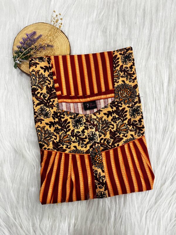 Mix N Match Square Neck Pleated Nighty