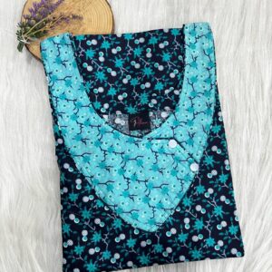 V-Neck Side Button Nighty