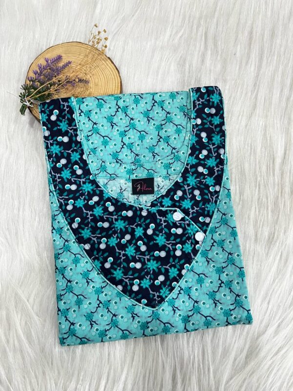 V-Neck Side Button Nighty