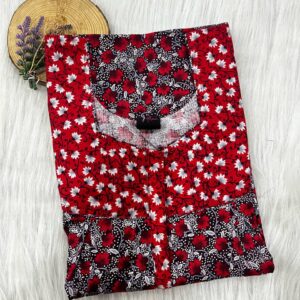 Cotton Feeding Nighty With Two Side Vertical Zip and Single Centre Zip