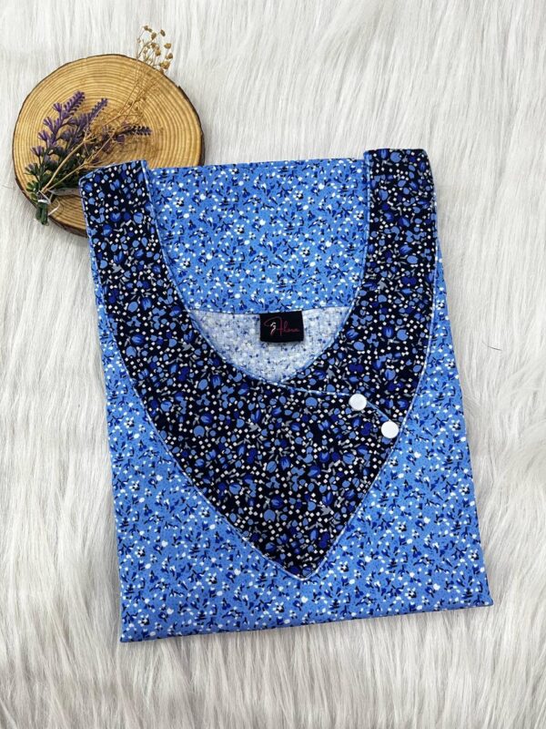 V-Neck Side Button Nighty