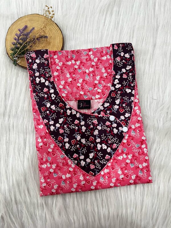 V-Neck Side Button Nighty