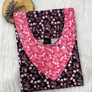 V-Neck Side Button Nighty