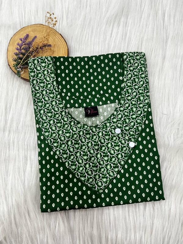 V-Neck Side Button Nighty