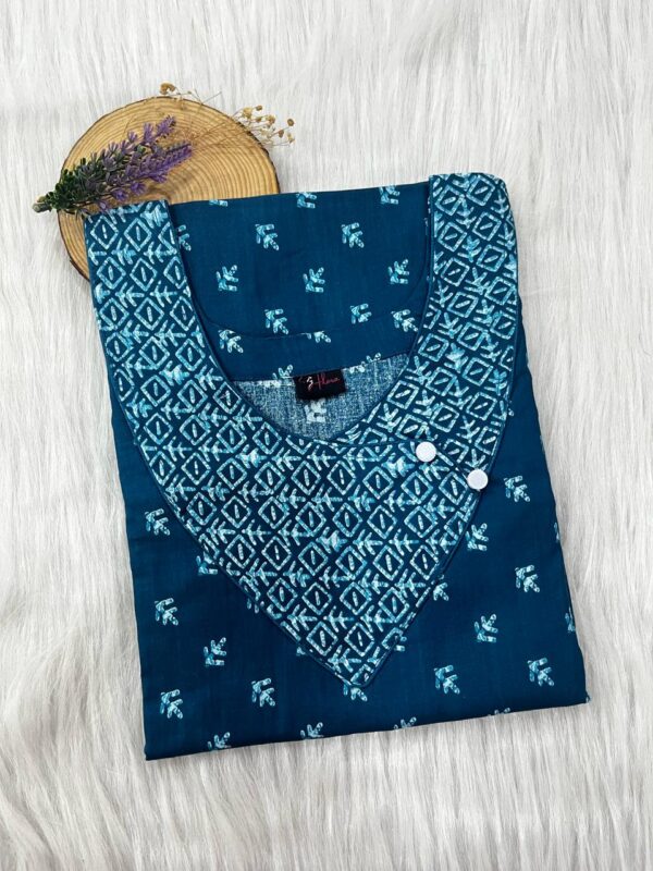 V-Neck Side Button Nighty