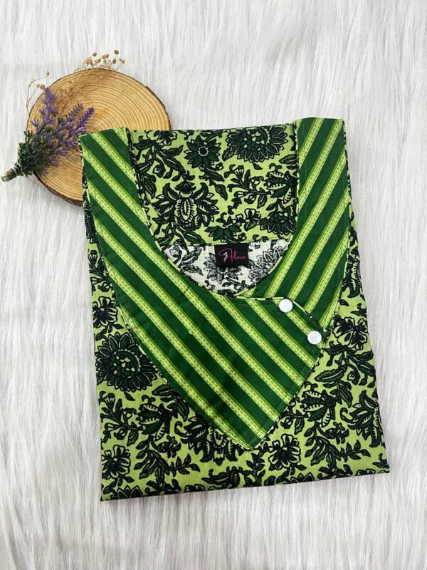 V-Neck Side Button Nighty