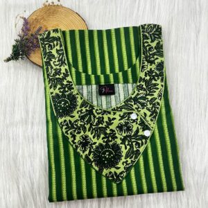 V-Neck Side Button Nighty