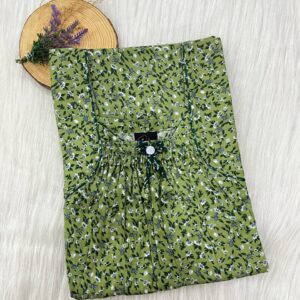 Front Elastic Pleated Nighty