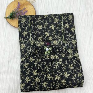 Front Elastic Pleated Nighty