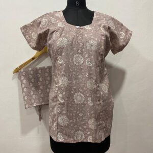 FEEDING NIGHT DRESS WITH PALAZZO PANT
