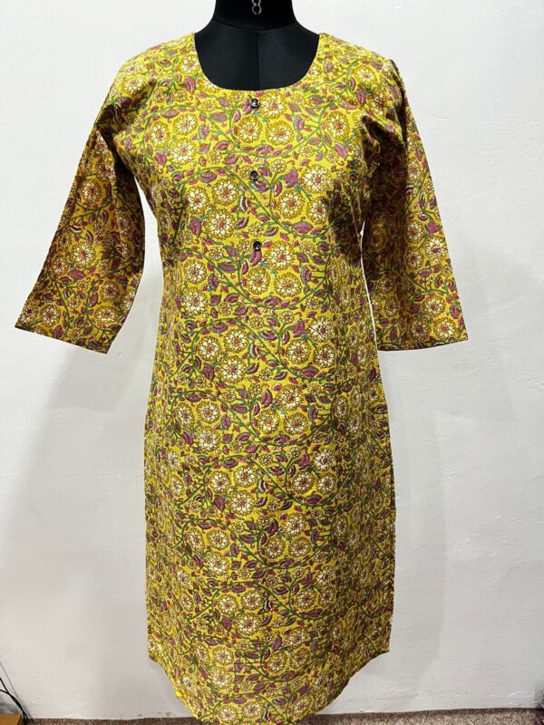 Muslin Cotton Straight Kurti