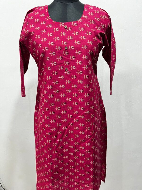 Muslin Cotton Straight Kurti