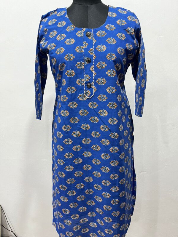 Muslin Cotton Straight Kurti