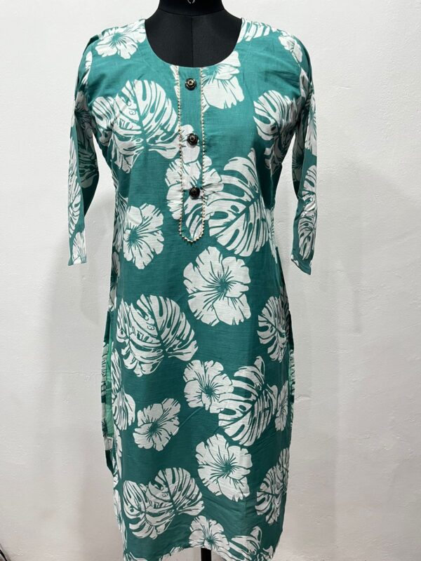Muslin Cotton Straight Kurti