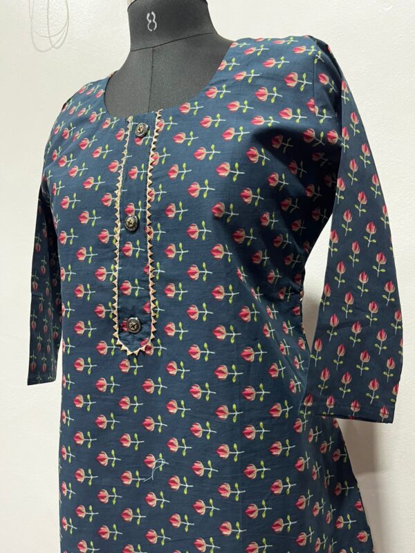 Muslin Cotton Straight Kurti