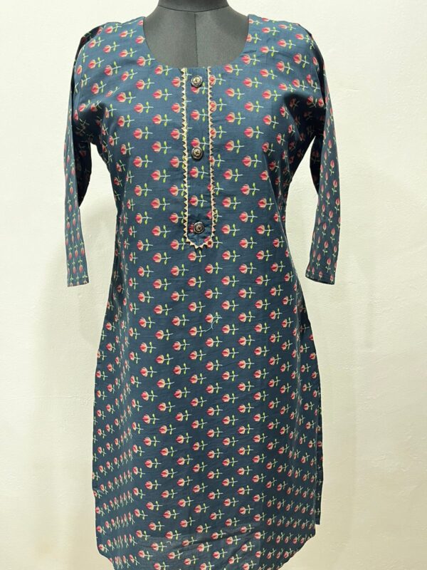 Muslin Cotton Straight Kurti