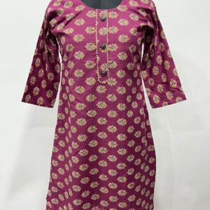 Muslin Cotton Straight Kurti