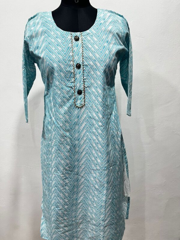 Muslin Cotton Straight Kurti