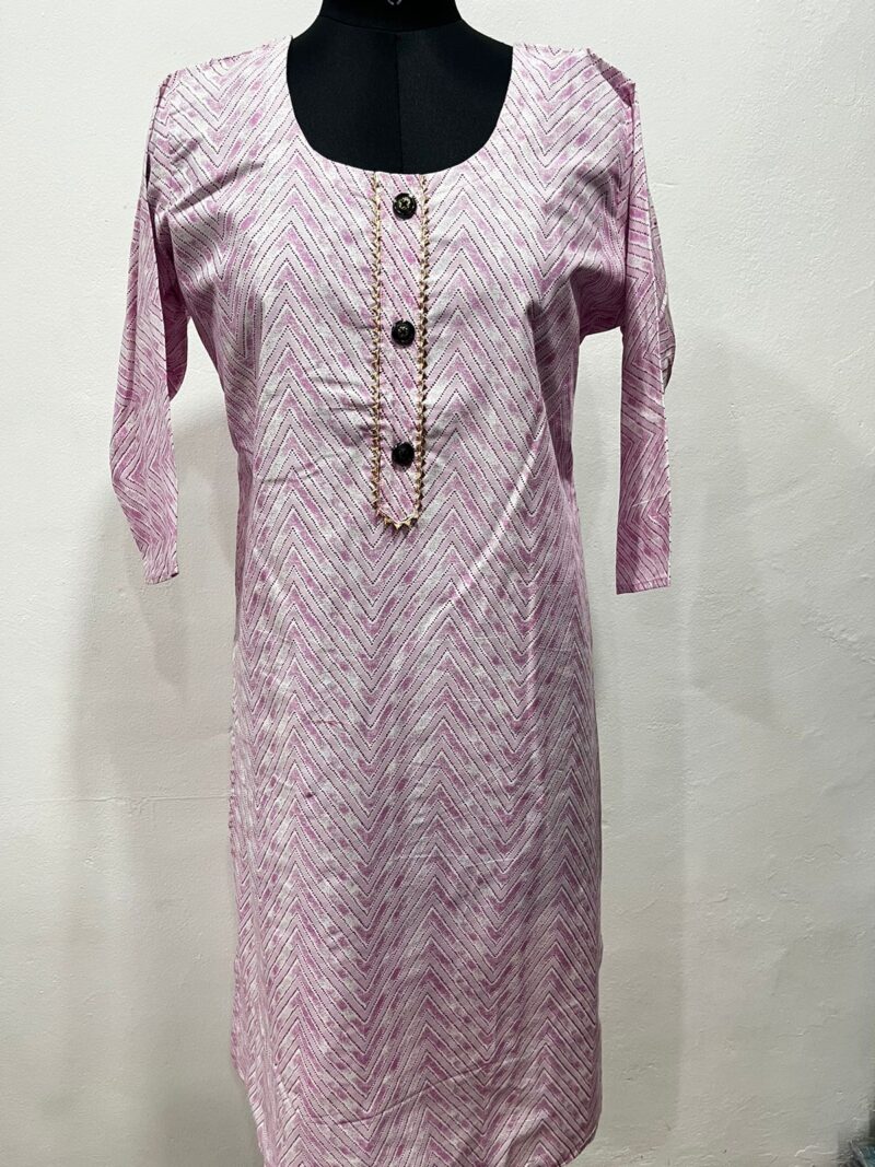 Muslin Cotton Straight Kurti