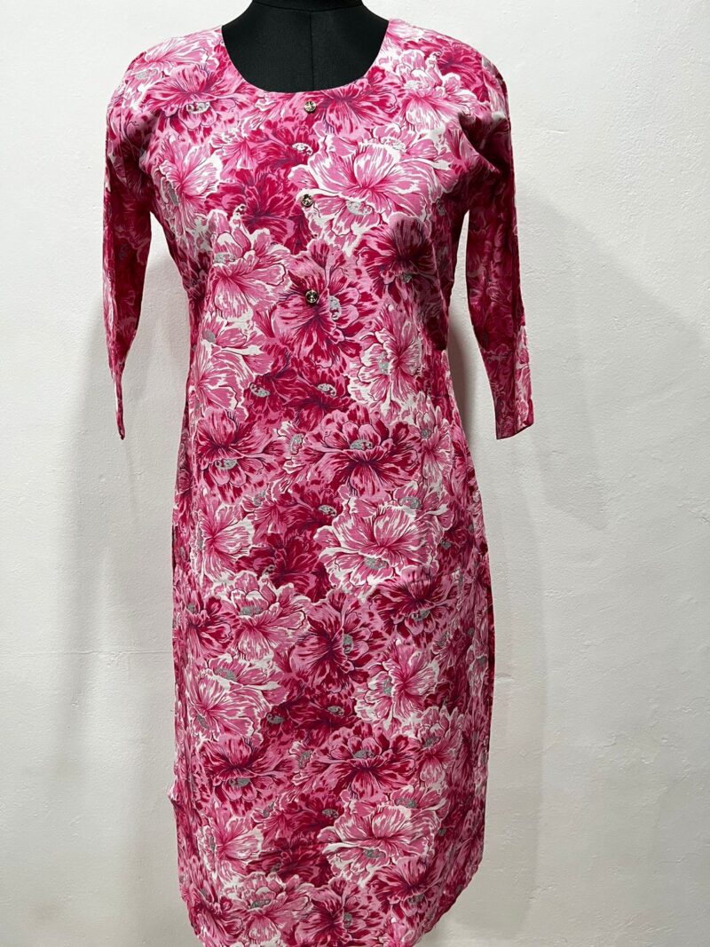 Muslin Cotton Straight Kurti