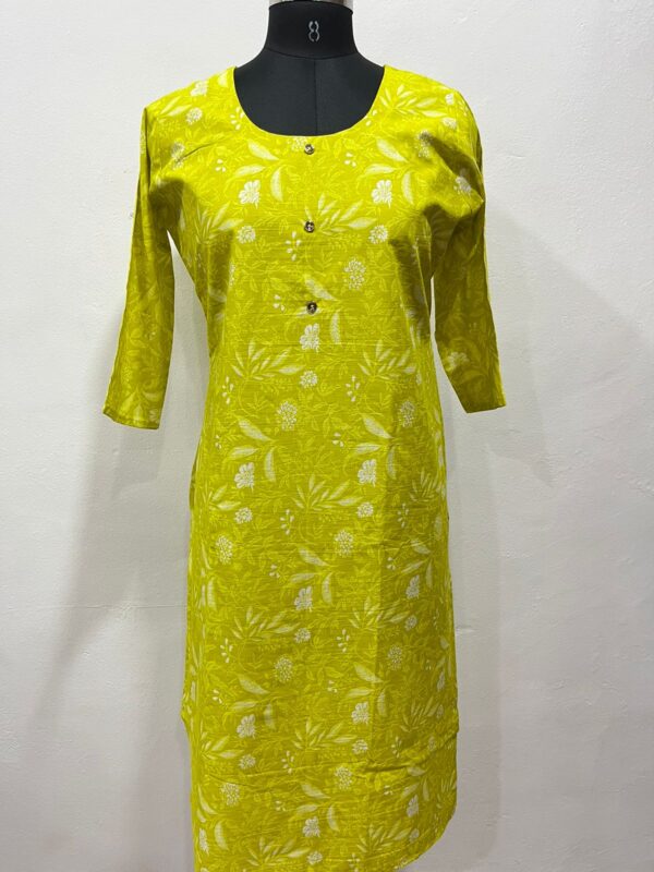 Muslin Cotton Straight Kurti