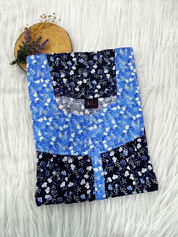 Mix N Match Square Neck Pleated Nighty