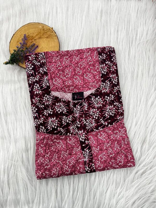 Mix N Match Square Neck Pleated Nighty