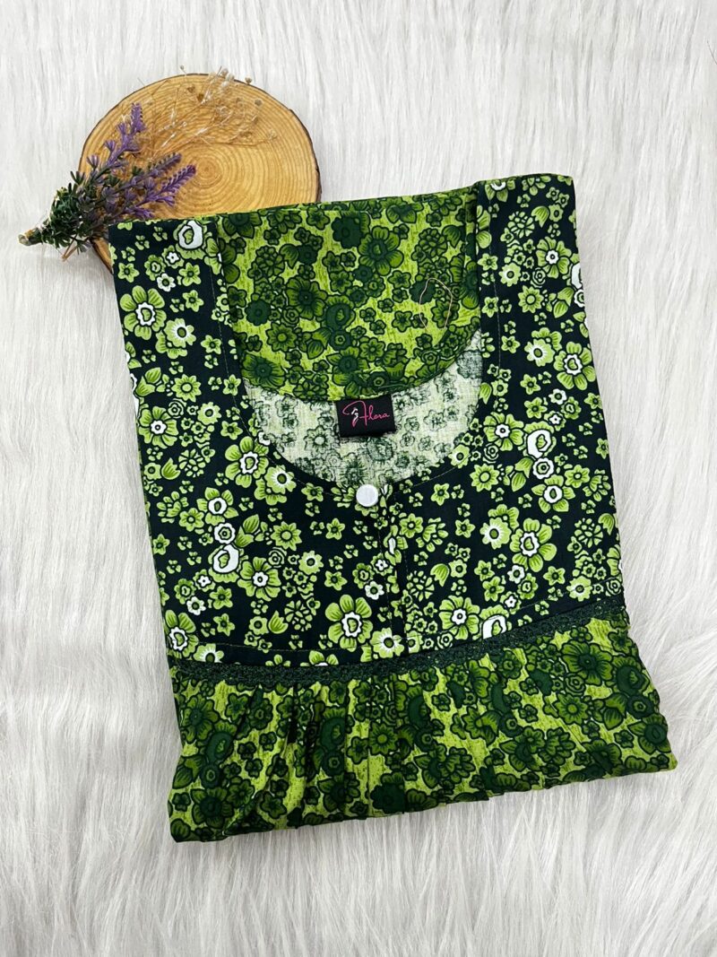 FRONT PLEATED LACE NIGHTY