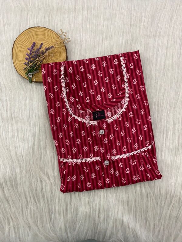 DOUBLE LACE WITH OPENABLE BUTTON NIGHTY