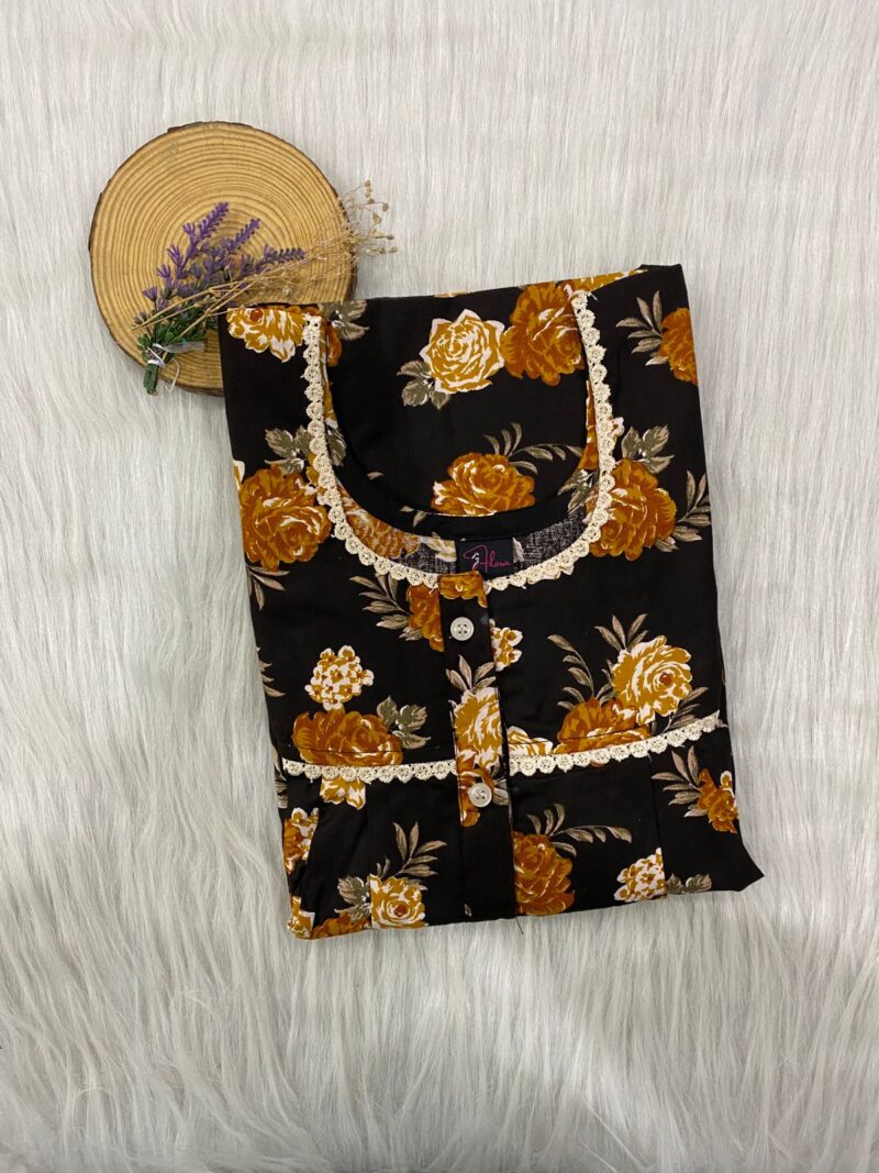 DOUBLE LACE WITH OPENABLE BUTTON NIGHTY