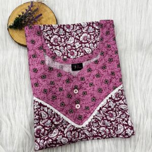 FRONT PLEATED LACE NIGHTY