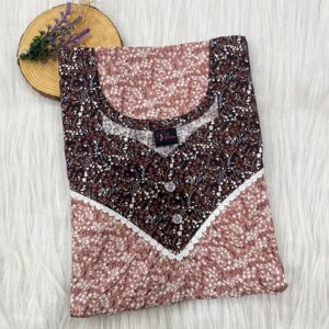 FRONT PLEATED LACE NIGHTY